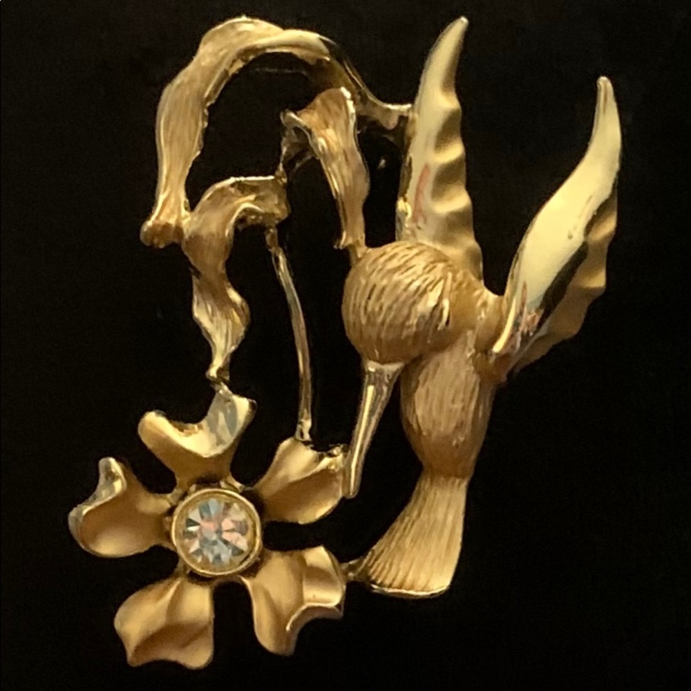 Vintage Hummingbird Brooch